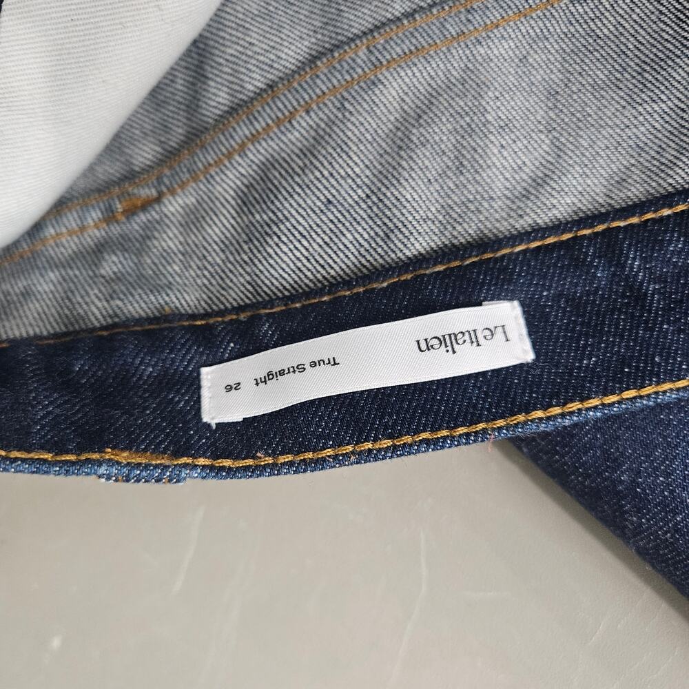 FRAME Le Italien True Straight Jeans 26 Italian Denim Quiet Luxury Minimalist - Picture 7 of 11